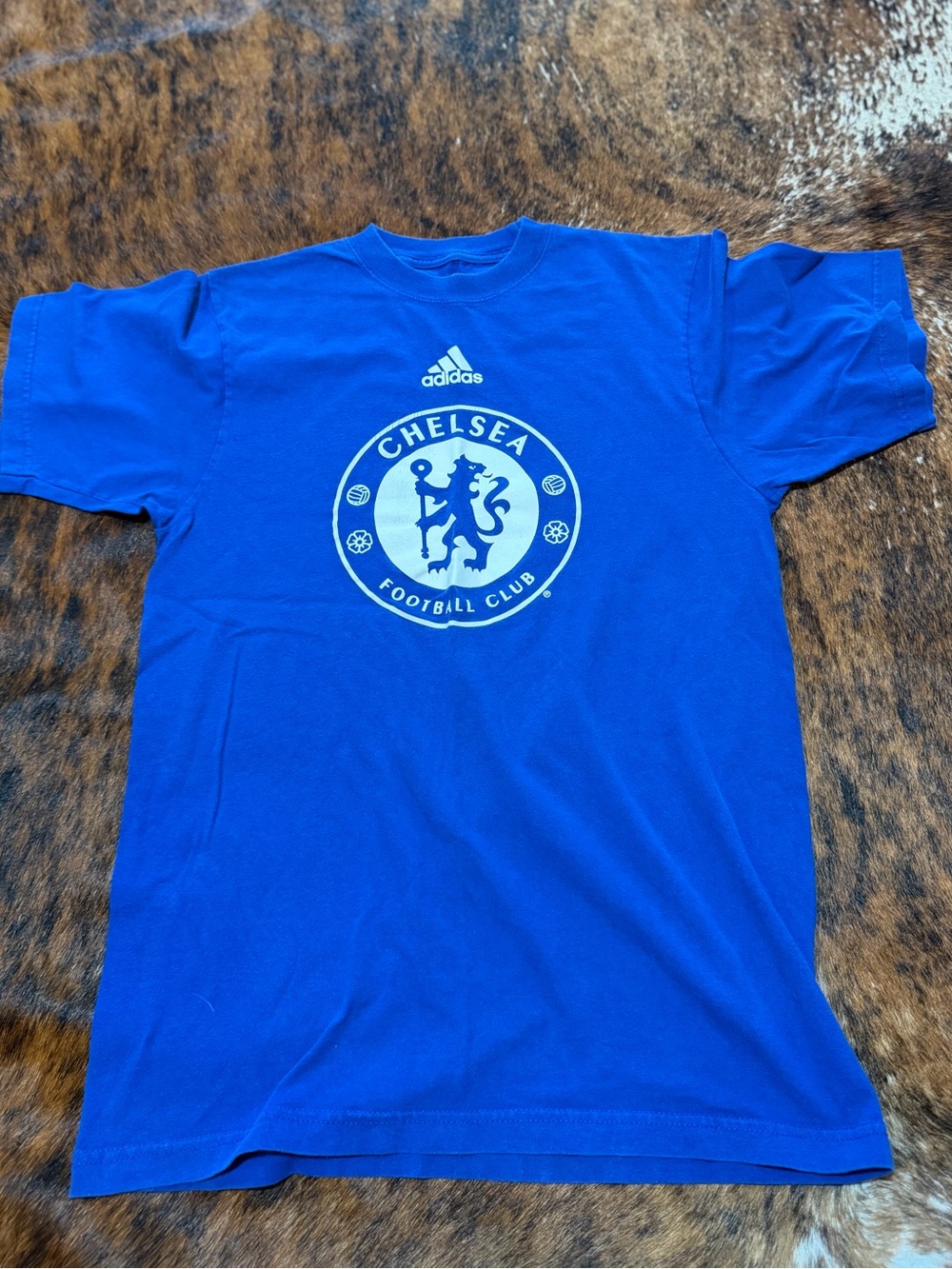 adidas Chelsea Football Club Blue Crew Neck Tee